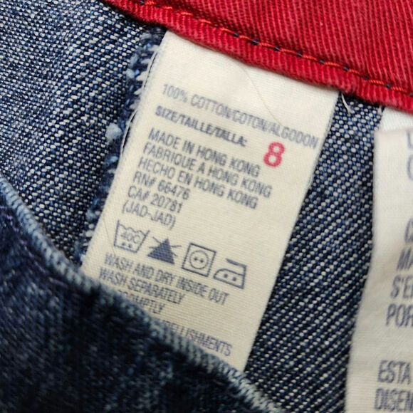 Y2K Tommy Hilfiger Jeans 8 Skirt Patch Logo Street Wear - Picture 7 of 7